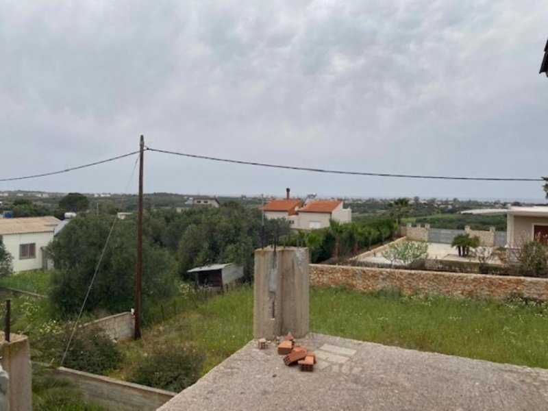 Chorafakia Kreta, Chorafakia: Rohbau - unfertige Maisonette mit Meerblick zu verkaufen Haus kaufen